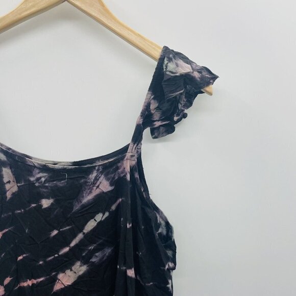 Raviya Womens Size Large Tie-Dye Maxi Swimsuit Cover-Up Dress in Black $54 - Picture 3 of 7